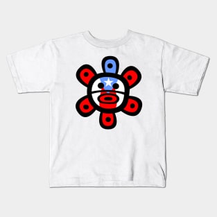 Puerto Rico Taino Sun Boricua Flag Kids T-Shirt